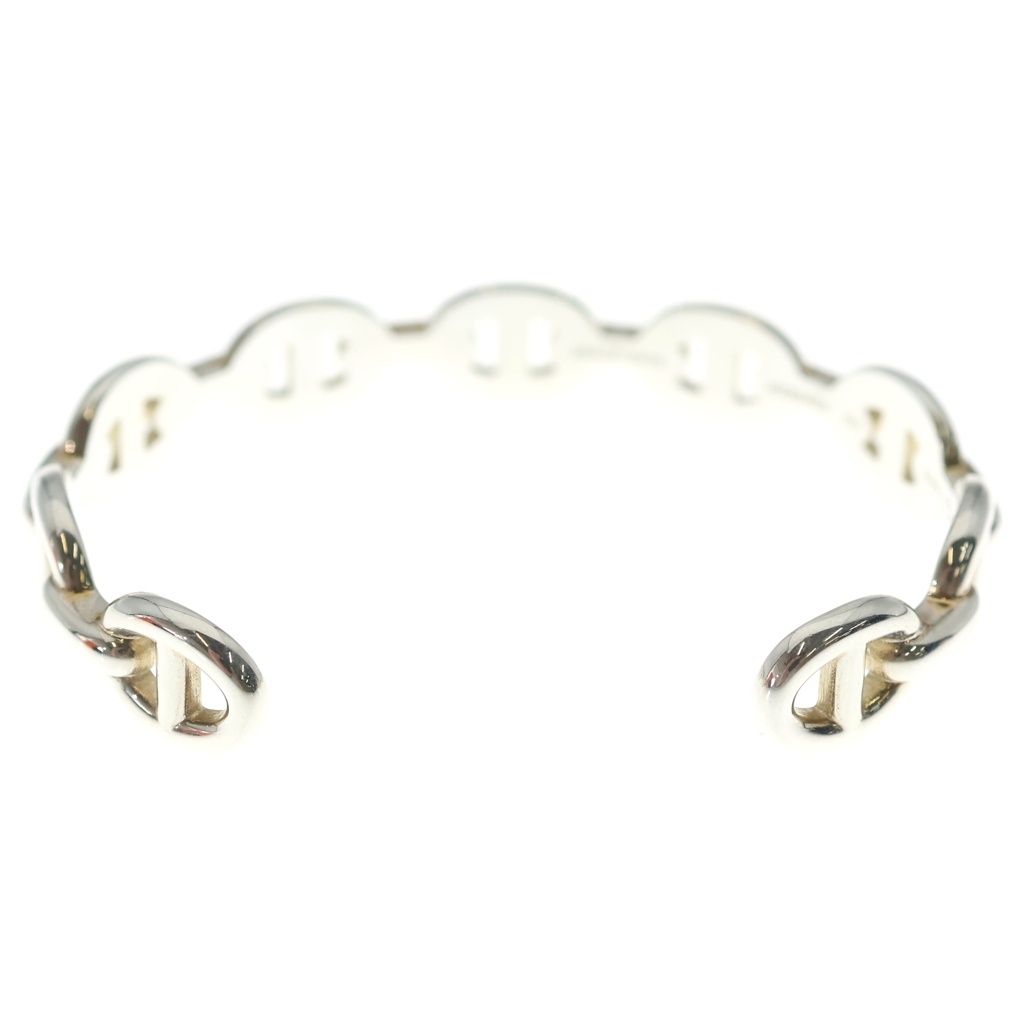 Hermes Chaine D'ancre Bangle Silver Bracelet — view 2