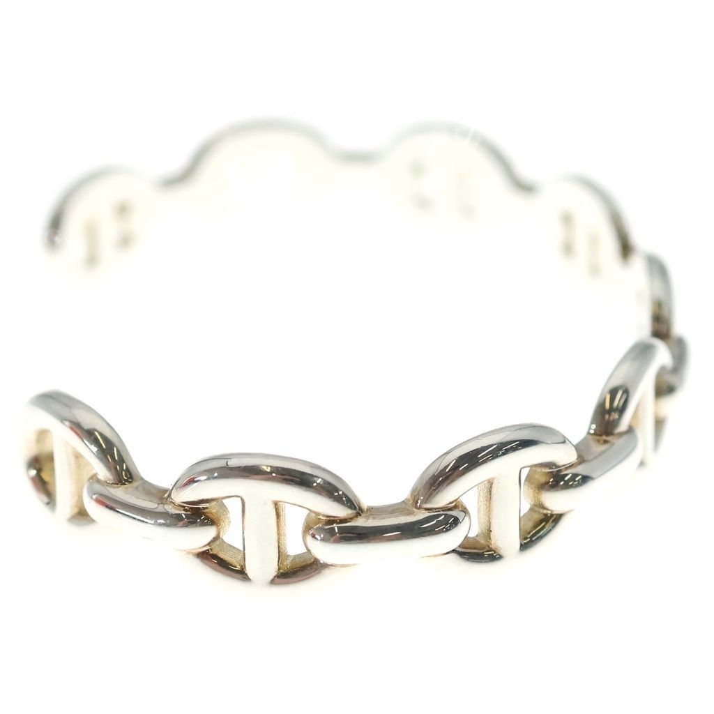 Hermes Chaine D'ancre Bangle Silver Bracelet — view 3