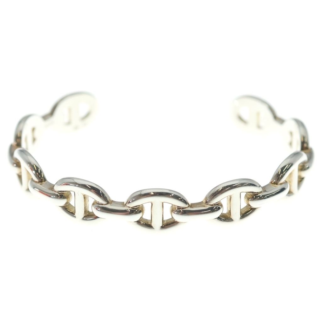 Hermes Chaine D'ancre Bangle Silver Bracelet