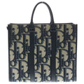 Dior Oblique East Waist Tote Maxi Jacquard Canvas Beige Black
