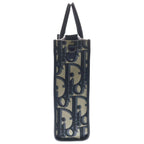 Dior Oblique East Waist Tote Maxi Jacquard Canvas Beige Black — view 3