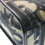 Dior Oblique East Waist Tote Maxi Jacquard Canvas Beige Black — view 6