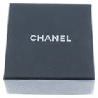 Chanel CC Logo Oval Earrings Gold Black — view 6