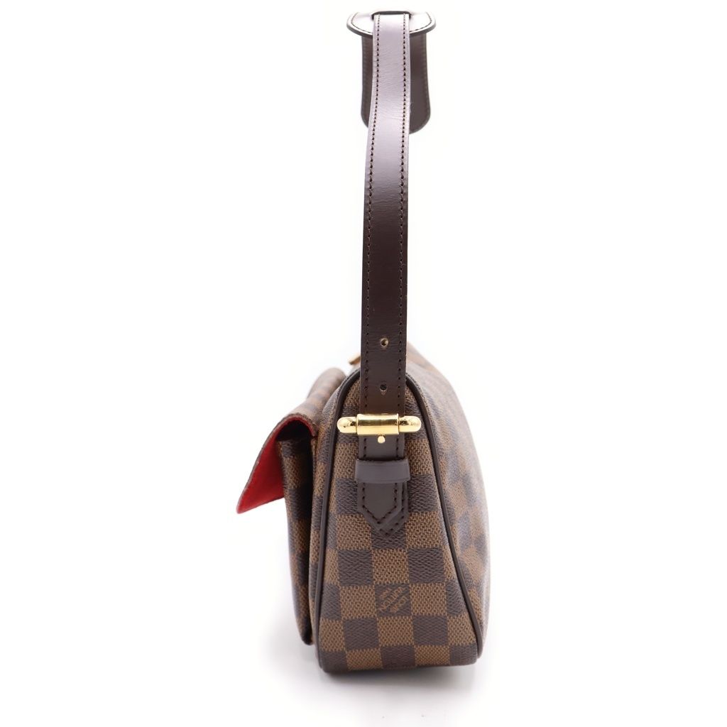 Louis Vuitton Damier Ravello GM Shoulder Bag Brown Leather — view 3