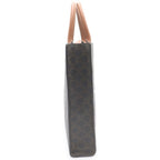 Celine Vertical Cover Small 2-Way Tote Shoulder Bag Brown Leather Gold — view 3