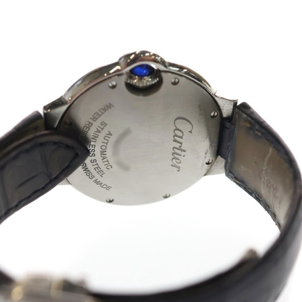 Cartier Ballon Blue Silver Dial Leather Automatic Winding Watch — view 5