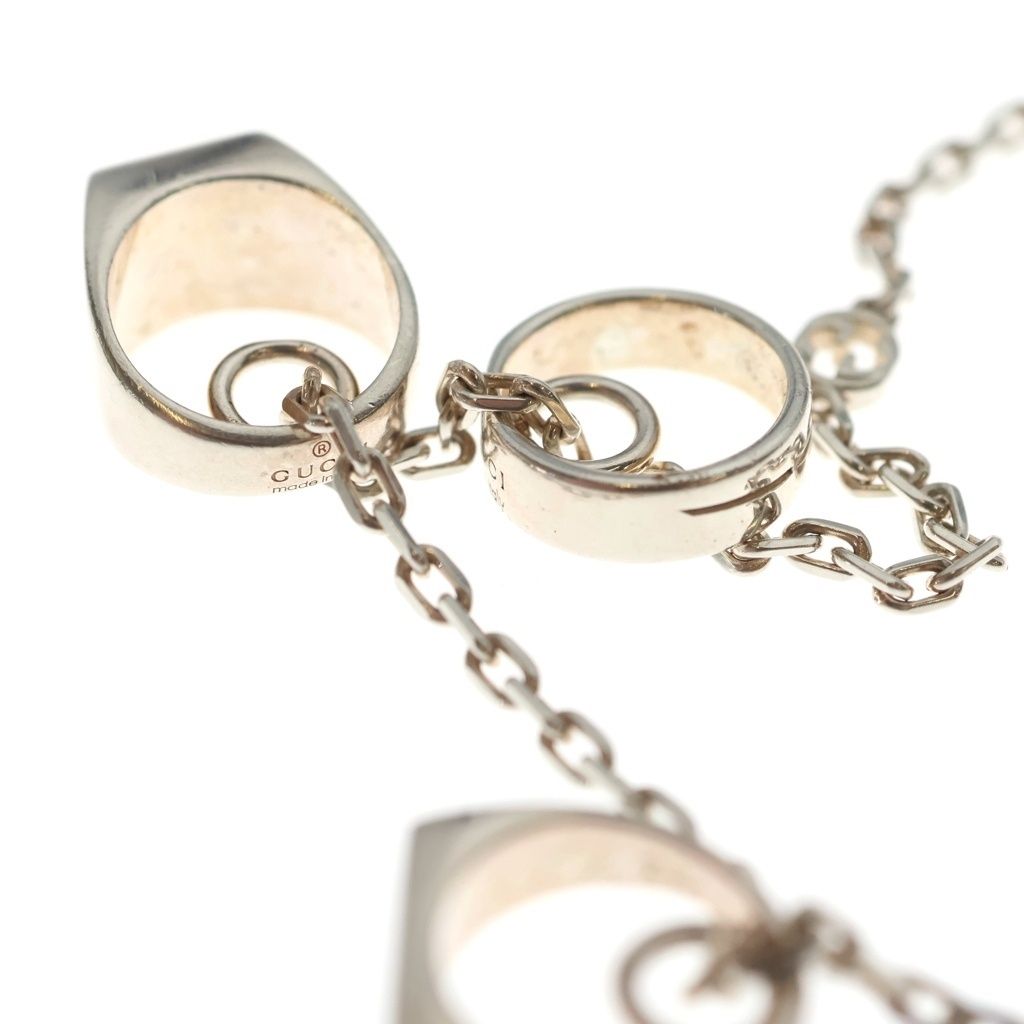 Gucci Diagonal Interlocking Necklace Three Piece Charm — view 5