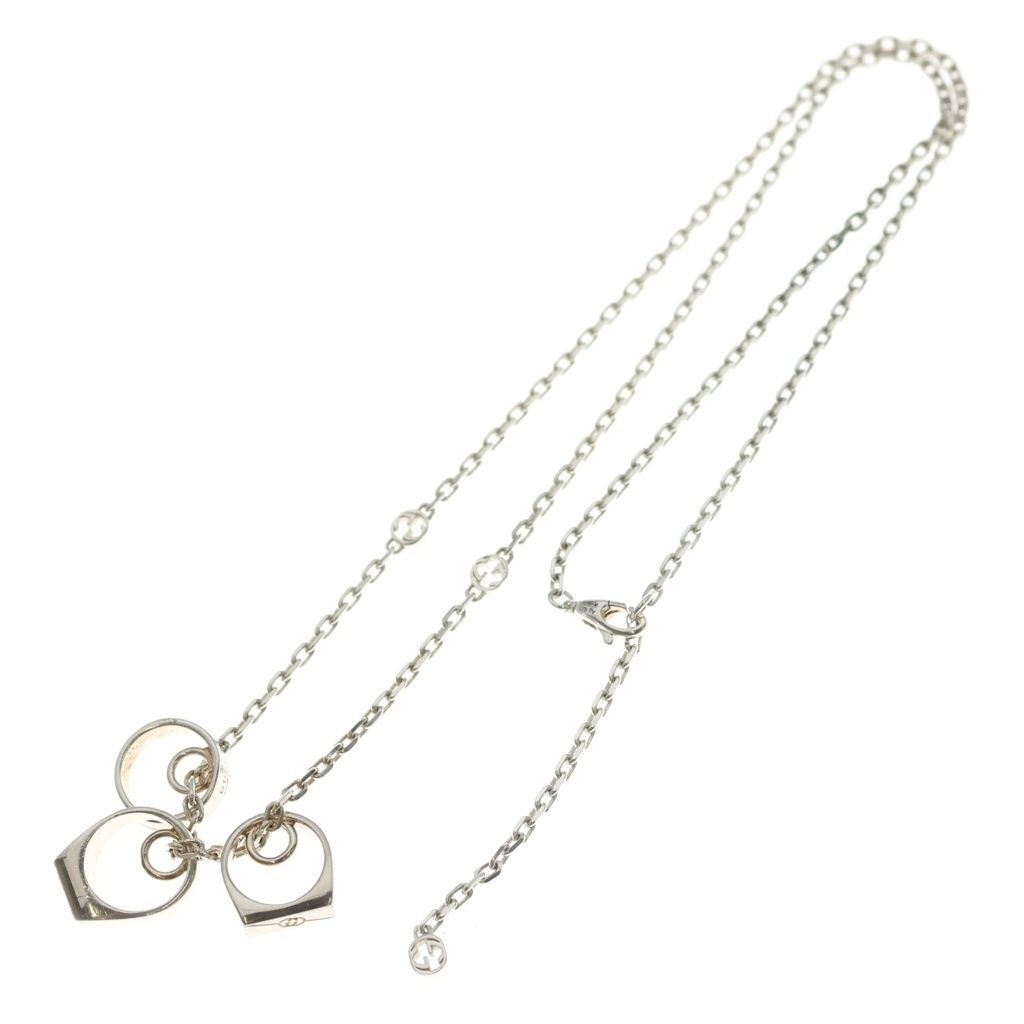 Gucci Diagonal Interlocking Necklace Three Piece Charm — view 2