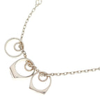 Gucci Diagonal Interlocking Necklace Three Piece Charm