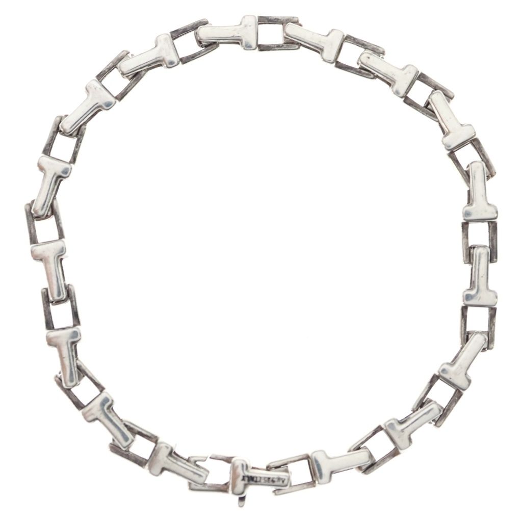 Tiffany & Co T Narrow Chain Bracelet Silver — view 2