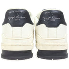 Louis Vuitton Yayoi Kusama LV Trainer Line Sneakers Black White — view 3