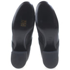 Chanel CC Logo Ribbon Pearl Short Boots Black — view 5