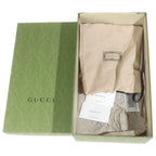 Gucci Gold Quilted Tassel Leather Loafers Brown with Fringe — view 6