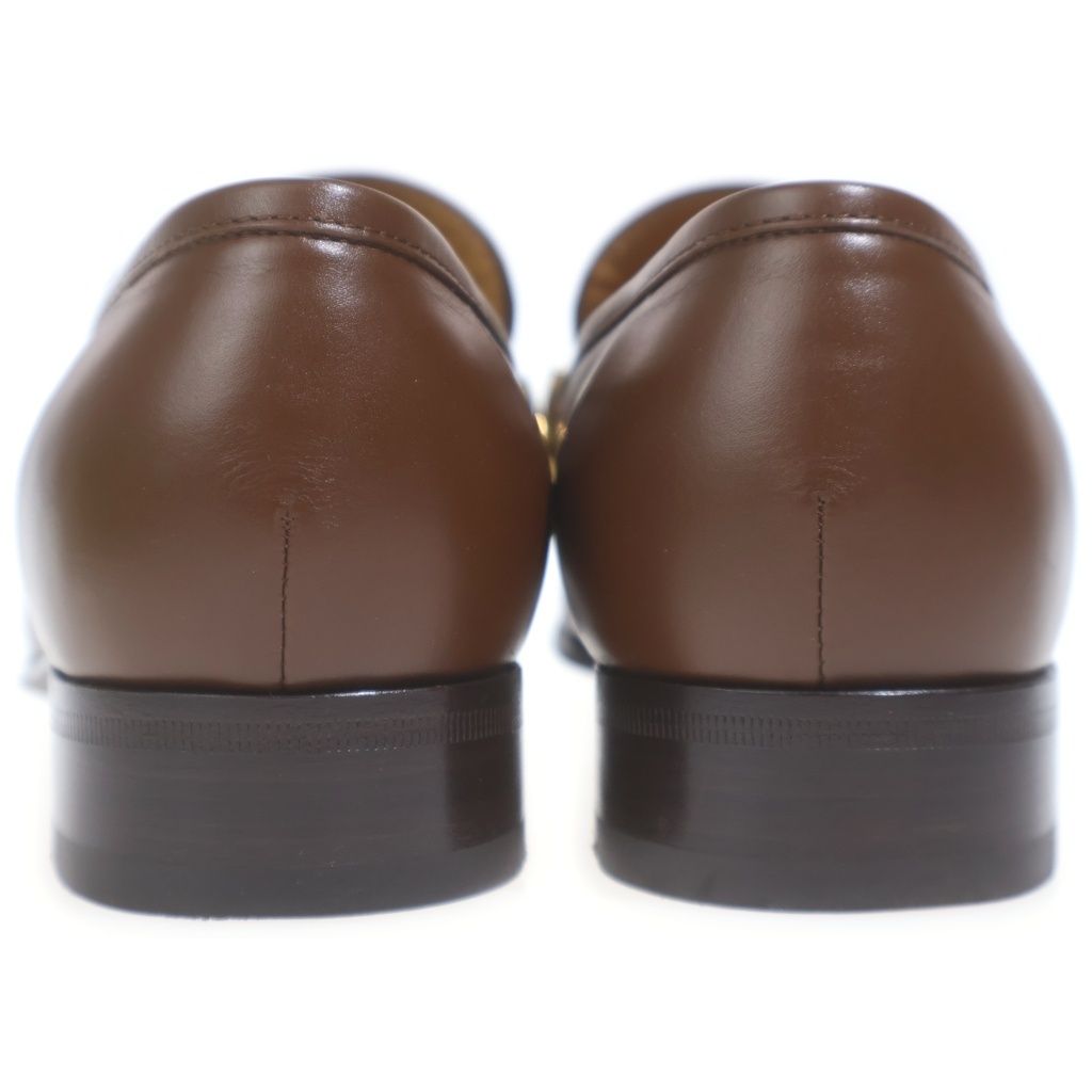 Gucci Gold Quilted Tassel Leather Loafers Brown with Fringe — view 3