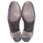 Gucci Gold Quilted Tassel Leather Loafers Brown with Fringe — view 5