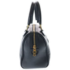 Celine Cuill Triomphe Smooth Calfskin Small Boston Shoulder Handbag Black — view 3