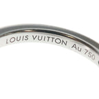 Louis Vuitton 18k White Gold LV Vault Upside Down Diamond Ring — view 5