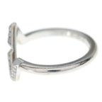 Louis Vuitton 18k White Gold LV Vault Upside Down Diamond Ring — view 4