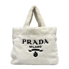 Prada Tote Terri White Black