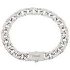 Celine Logo Bracelet Silver