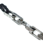 Louis Vuitton Collier Monogram Chain Necklace Silver Black — view 3