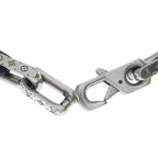 Louis Vuitton Collier Monogram Chain Necklace Silver Black — view 5