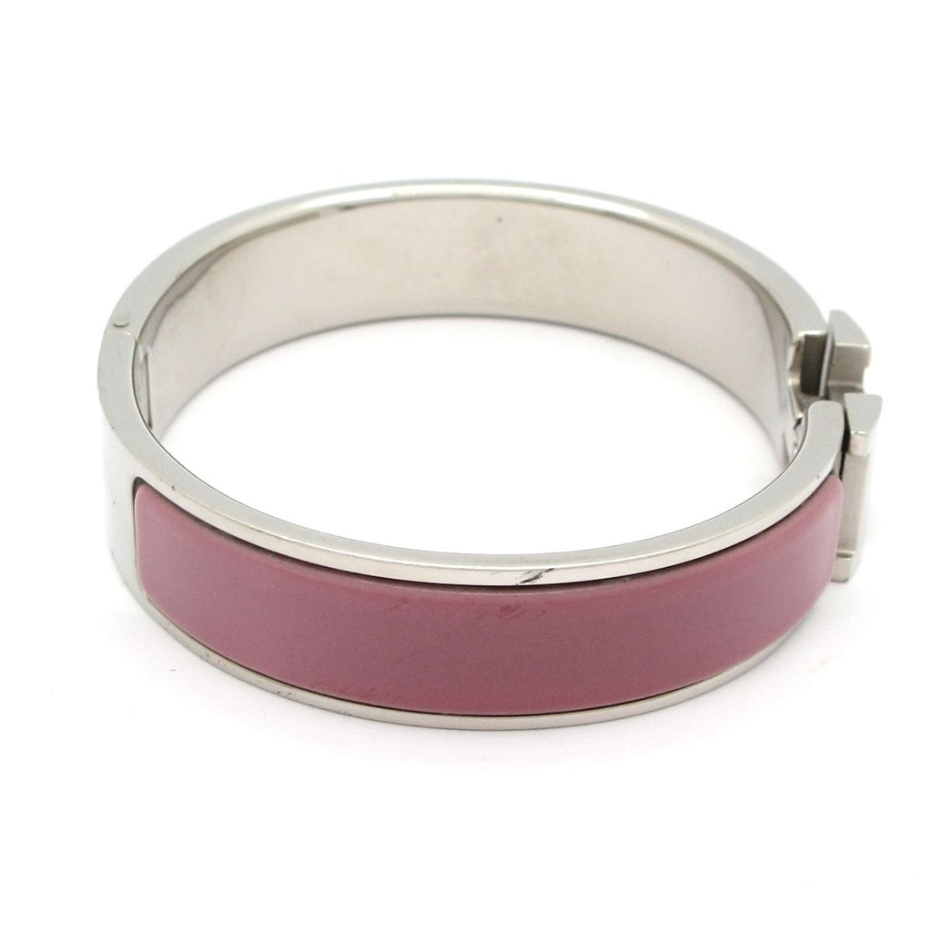 Hermes Bangle Click Silver Purple Bracelet — view 2