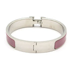 Hermes Bangle Click Silver Purple Bracelet — view 3