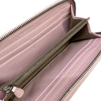 Bottega Veneta Wallet Intrecciato Pink Zip Around Embroidery Leather — view 3