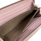 Bottega Veneta Wallet Intrecciato Pink Zip Around Embroidery Leather — view 4