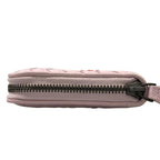 Bottega Veneta Wallet Intrecciato Pink Zip Around Embroidery Leather — view 9