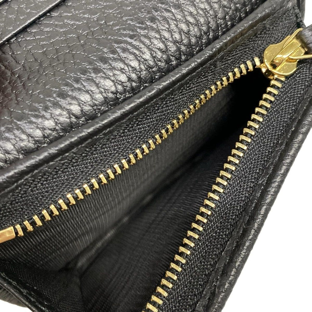 Gucci Bifold Wallet Petit Marmont Black Leather — view 4