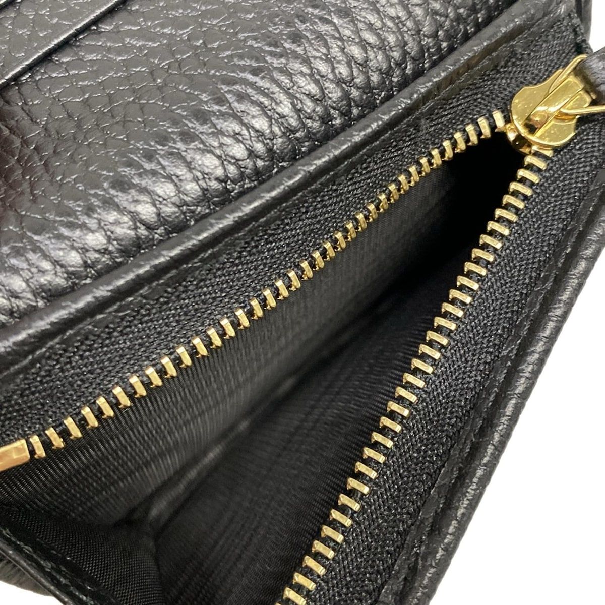 Gucci Bifold Wallet Petit Marmont Black Leather — view 4