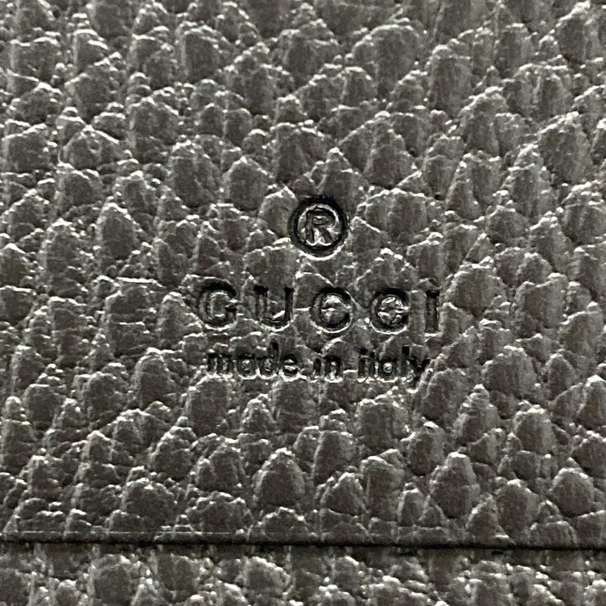 Gucci Bifold Wallet Petit Marmont Black Leather — view 5