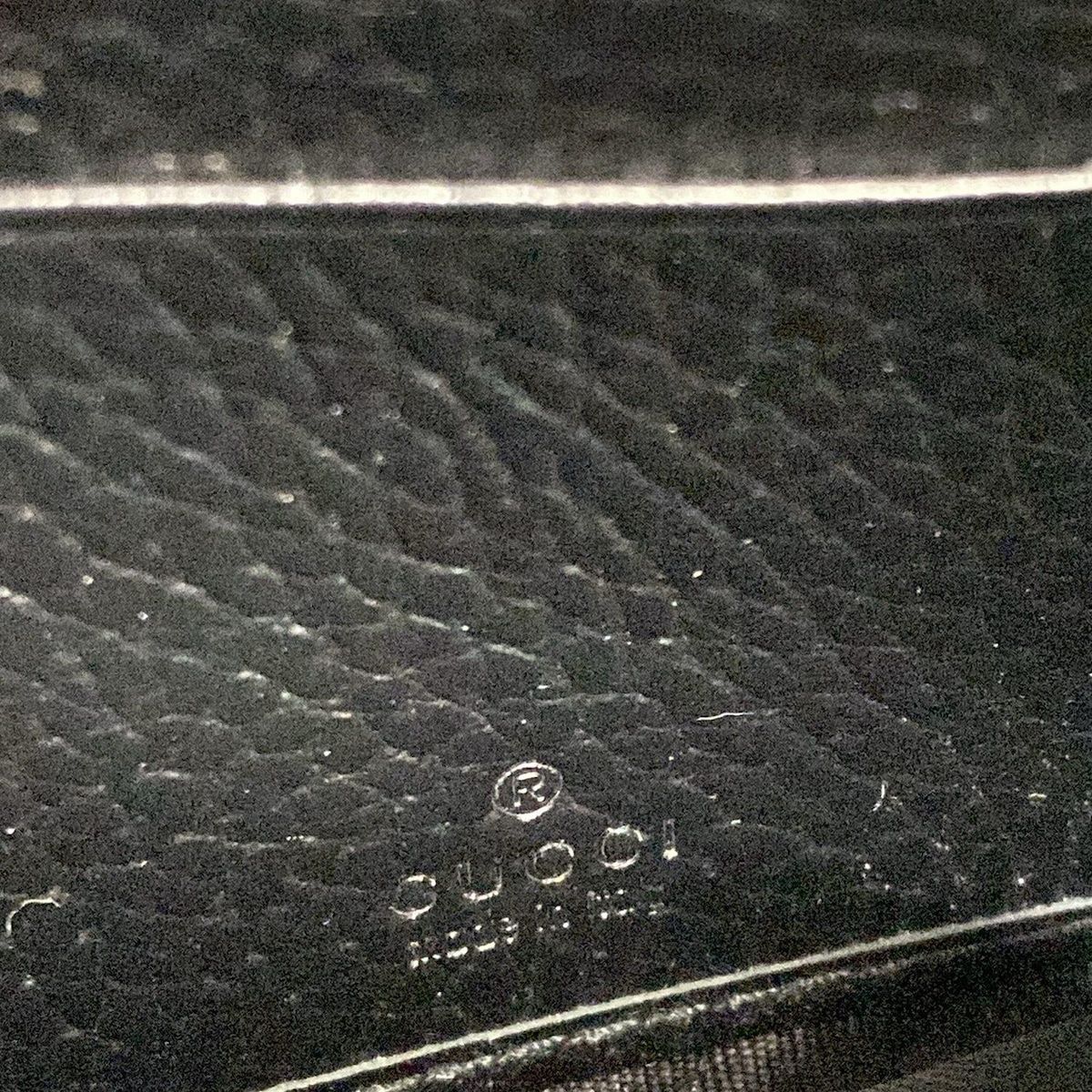 Gucci Wallet GG Marmont Continental Black Beige Ebony Leather — view 6