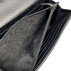 Gucci Wallet GG Marmont Continental Black Beige Ebony Leather — view 5