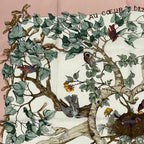 Hermes Carre 90 Coeur Des Bois in the Woods Navy Silk 100% Scarf — view 2