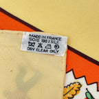 Hermes Carre 90 RE Tour a la Terre Return Silk 100% Scarf Yellow — view 7