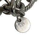 Tiffany & Co Twisted Rope Flower Charm Bracelet Silver Dogwood — view 5