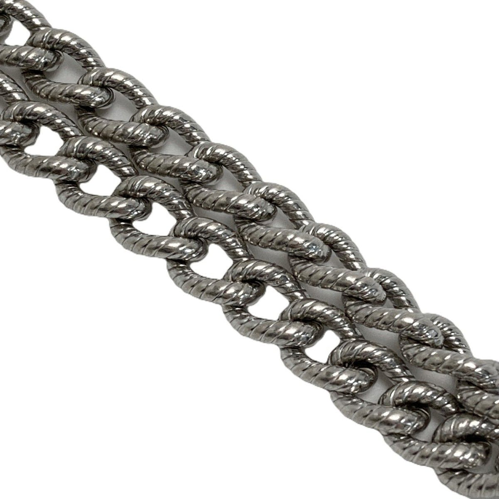 Tiffany & Co Twisted Rope Flower Charm Bracelet Silver Dogwood — view 6