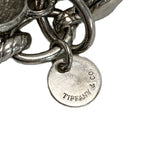 Tiffany & Co Twisted Rope Flower Charm Bracelet Silver Dogwood — view 4