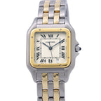 Cartier Panthere 2 Row Watch Ivory Dial Quartz