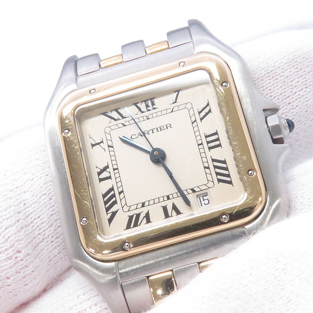Cartier Panthere 2 Row Watch Ivory Dial Quartz — view 4