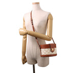 Celine Shoulder Bag Triomphe Tumble Leather White — view 4