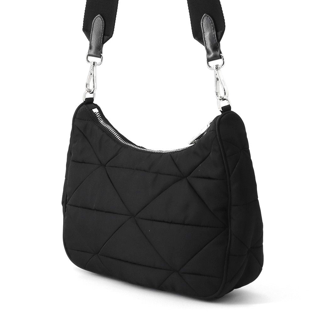 Prada Shoulder Bag Padded Nylon Quilted Black — view 2