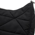 Prada Shoulder Bag Padded Nylon Quilted Black — view 7