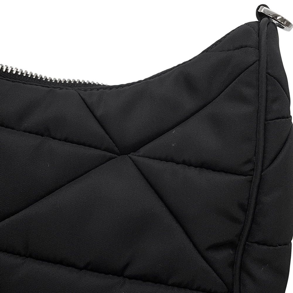 Prada Shoulder Bag Padded Nylon Quilted Black — view 7
