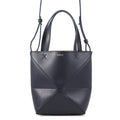 Loewe Tote Puzzle Fold Mini Shiny Calf Leather 2-Way