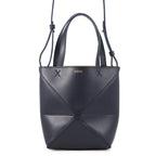 Loewe Tote Puzzle Fold Mini Shiny Calf Leather 2-Way