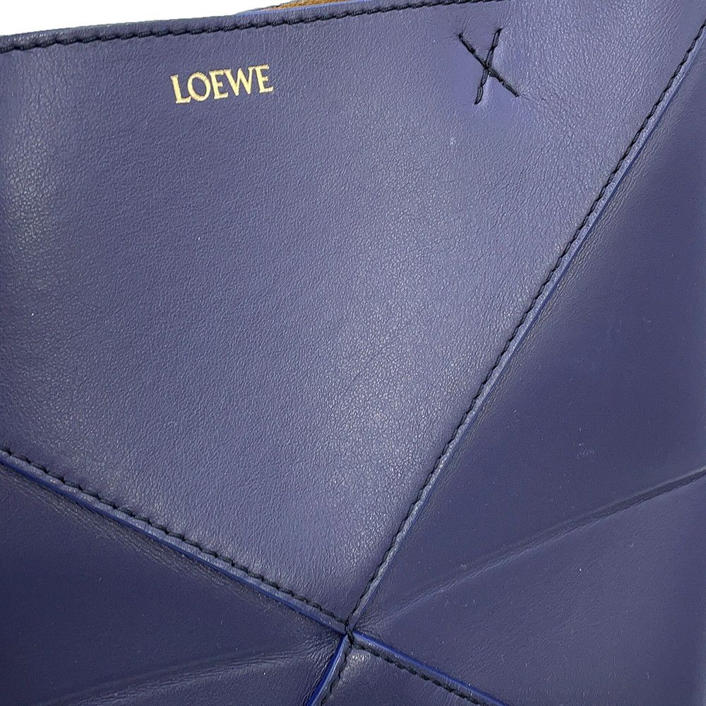 Loewe Tote Puzzle Fold Mini Shiny Calf Leather 2-Way — view 7
